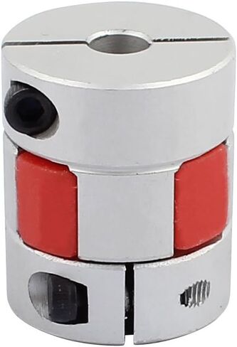 uxcell 6mm to 10mm Shaft Coupling 30mm Length 25mm Diameter Motor Coupler Aluminum Alloy Joint Connector for DIY Encoder in Saudi Arabia