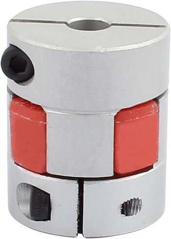 uxcell 6mm to 10mm Shaft Coupling 30mm Length 25mm Diameter Motor Coupler Aluminum Alloy Joint Connector for DIY Encoder in Saudi Arabia