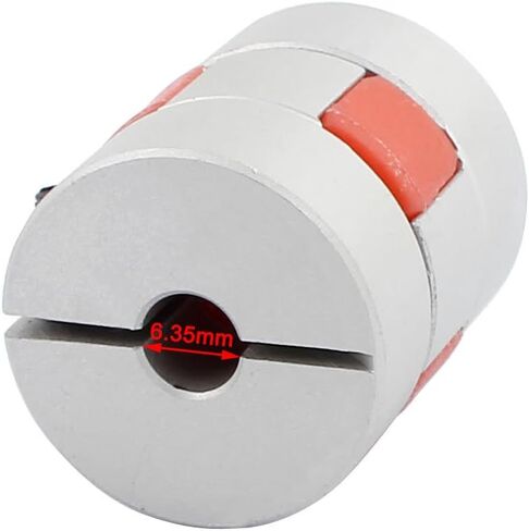 uxcell 6mm to 10mm Shaft Coupling 30mm Length 25mm Diameter Motor Coupler Aluminum Alloy Joint Connector for DIY Encoder in Saudi Arabia