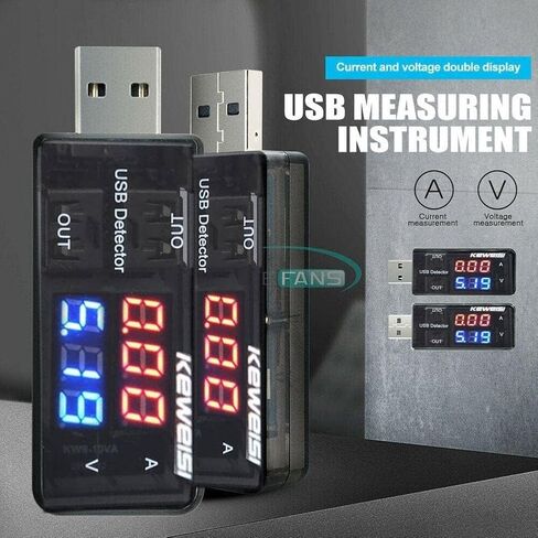 USB Power Meter, USB Current Meter, 3-9V 0-5A Voltage Tester Multimeter, LCD Digital Multimeter Current Tester Voltage Detector, USB Tester DC LED Display in Saudi Arabia