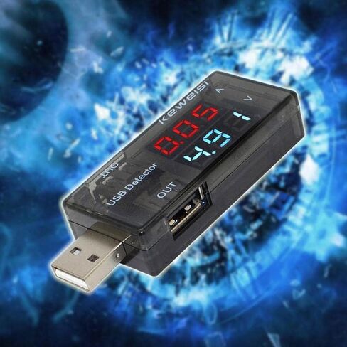 USB Power Meter, USB Current Meter, 3-9V 0-5A Voltage Tester Multimeter, LCD Digital Multimeter Current Tester Voltage Detector, USB Tester DC LED Display in Saudi Arabia