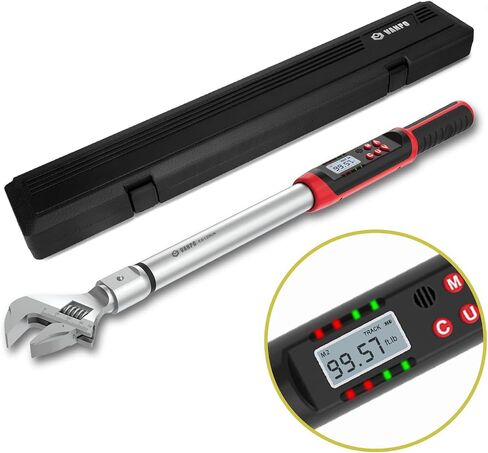 Digital Torque Wrench, 2Pcs 1/2 Inch Drive 3.1-62.7Ft.lb/4.2-85Nm & 14.7-295Ft.lb/20-400Nm Electronic Torque Wrench Set with Buzzer, LED Indicator, Preset Value, Data Storage for Bike, Moto, Car in Saudi Arabia