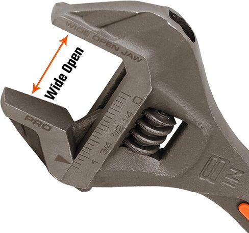 Vanquish 10 Inch Length Adjustable Wrench with 1-1/2 Inch Wide-open Jaw Capacity (3175) in Saudi Arabia