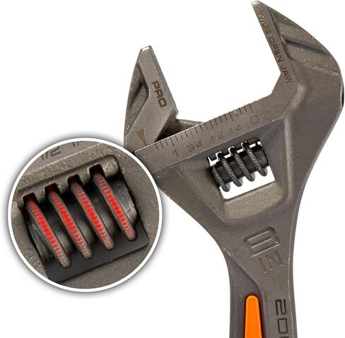 Vanquish 10 Inch Length Adjustable Wrench with 1-1/2 Inch Wide-open Jaw Capacity (3175) in Saudi Arabia