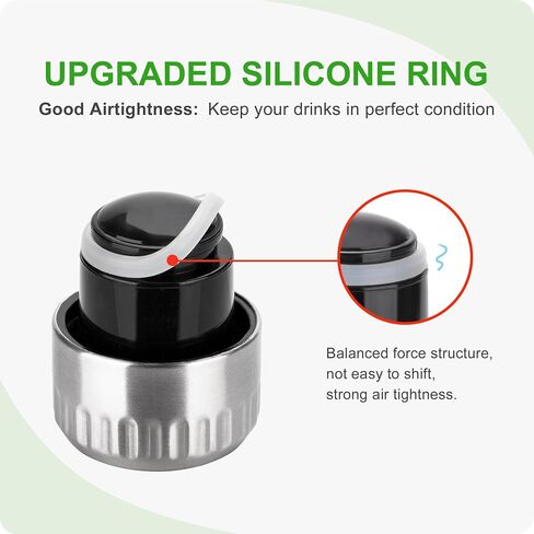 4 Pack Replacement Silicone Sealing Rings Gaskets for 9 oz,12 oz,17 oz Vacuum Insulated Cola Shape Water Bottle Lids in Saudi Arabia