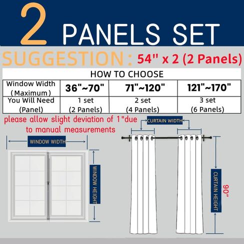 Amidoudou 1 Pair Modern Double Layer Curtains with Valance for Living Room Bedroom Luxury Gradient Embroidered Blackout Curtains (Blue Gray,54x84 Inch) in Kuwait