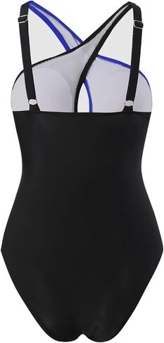 One Piece Swimsuit for Women Criss Cross Tummy Control Wrap Swimwear Adjustable Strap Bathing Suit in Saudi Arabia