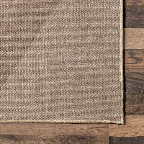 nuLOOM Simple Diamond Easy-Jute Machine Washable Accent Rug, 3x5, Brown in Saudi Arabia