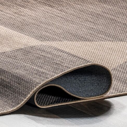 nuLOOM Simple Diamond Easy-Jute Machine Washable Accent Rug, 3x5, Brown in Saudi Arabia