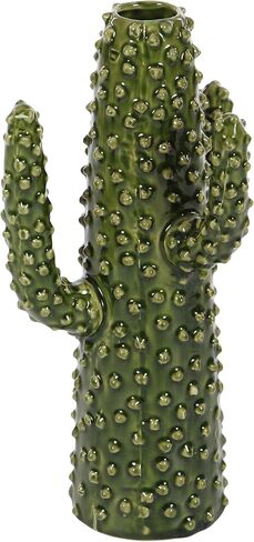 Deco 79 Eclectic Ceramic Vase, SMALL SIZE, Green in Saudi Arabia