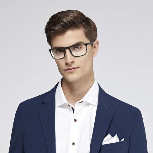 4 Pack Reading Glasses Blue Light Blocking Rectangular Frame Computer Reader for Men in Saudi Arabia