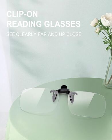 TERAISE Reading Glasses Clip On Magnifiers for Eyeglasses, Blue Light Blocking Magnifiers Lenses Readers for Women Men in Saudi Arabia