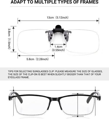 TERAISE Reading Glasses Clip On Magnifiers for Eyeglasses, Blue Light Blocking Magnifiers Lenses Readers for Women Men in Saudi Arabia