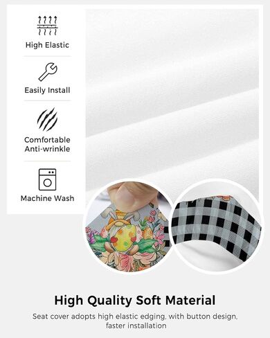 Abstract Ocean 2 Pieces Computer Office Chair Covers Set, Stretchable Desk Rotating Chair Seat Cushion Slipcover Back Covers, Decorative Protectors Cover Summer Coastal Beach Gradient Waves in Saudi Arabia