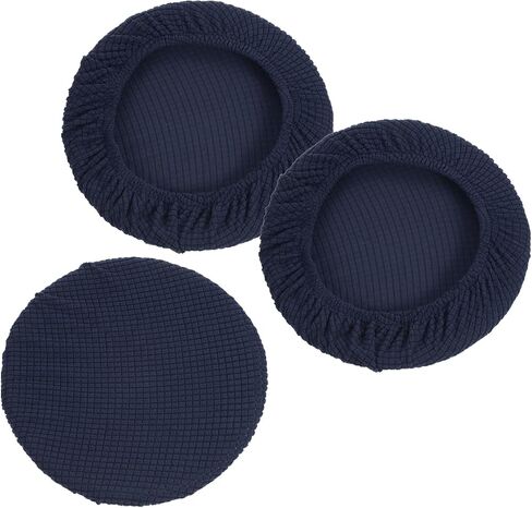 PATIKIL 11" Round Bar Stool Cover, 3 Pack Elastic Bar Stool Cover Washable Seat Cushion for Diameter 11"-16" Chair, Beige in Saudi Arabia