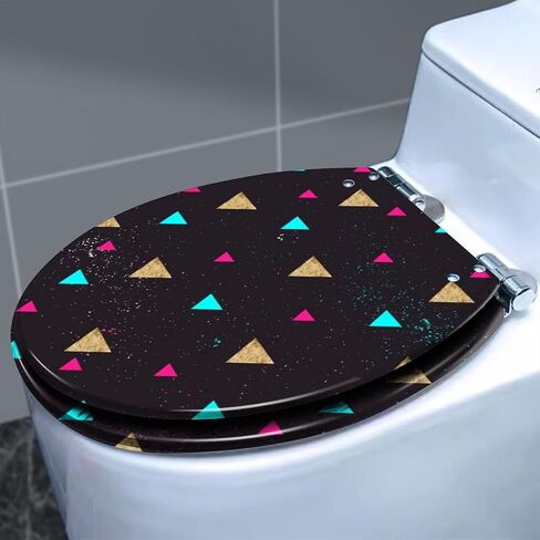 Colored Toilet Seat with Slow Close, Seamless Hand draw peppers patternon white Mexican from jalapeno Resin Toilet Seats, Easy to Install, Easy to Clean Heavy Duty Deluxe Toilet Seat in Saudi Arabia