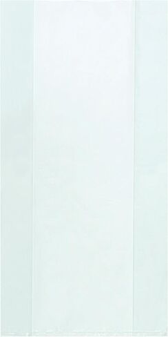 Partners Brand PPB1345 Gusseted Poly Bags, 1 mil, 4" x 2" x 8", Clear (Pack of 1000) in Saudi Arabia