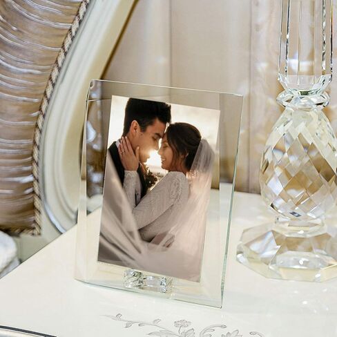 5" x 7" Crystal Picture Frame with Gift Boxed Decorative Photo Frame for Home Wedding Gifts in Saudi Arabia