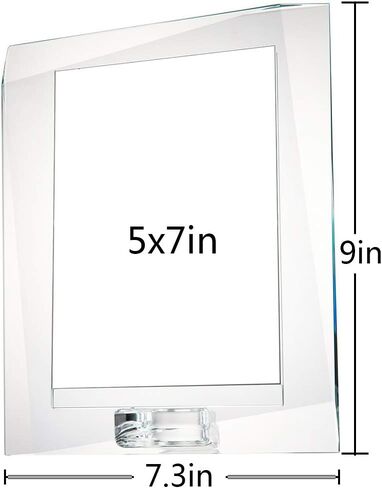 5" x 7" Crystal Picture Frame with Gift Boxed Decorative Photo Frame for Home Wedding Gifts in Saudi Arabia