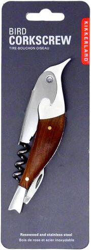Kikkerland Dark Wood Fish Corkscrew, Black in Saudi Arabia