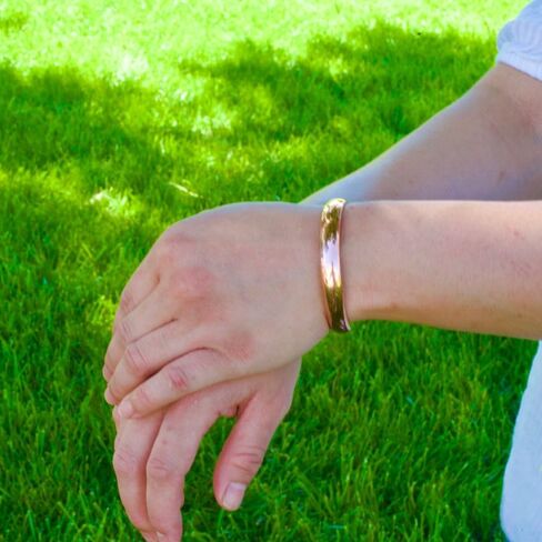 Handmade Pure Copper Bracelet for Men and Women,Adjustable Copper Jewelry with Premium Gift Box in Saudi Arabia