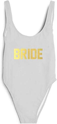 Team Bride Letter Print Diamond Pattern One Piece Swimsuit Women Swimwear Sexy Wedding Bachelor Party Bathing Suit Swimsuits in Saudi Arabia