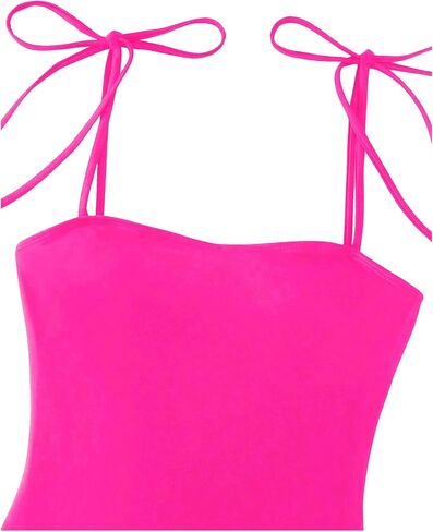 WDIRARA Women's Criss Cross Backless One-piece Bikini Swimwear Ruched Sleeveless Fitted Cheeky Swimsuit in Saudi Arabia