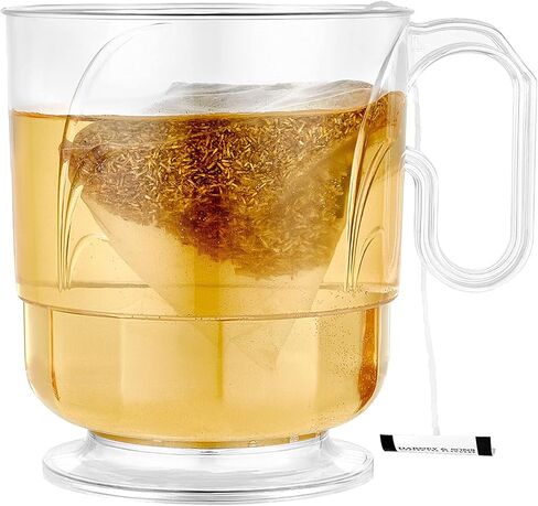 Lillian Signature Collection 40 Count Elegance Coffee Mug, 8-Ounce, Clear in Saudi Arabia