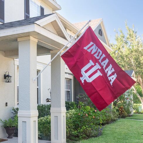 Desert Cactus Indiana University Flag Double Sided Hoosiers Bloomington Banners 100% Polyester Indoor Outdoor 3x5 feet Flags (Double Sided - Flag 2) in Saudi Arabia