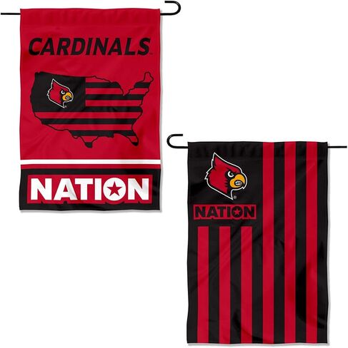 Louisville Cardinals Garden Banner Flag with USA Stars and Stripes Nation in Saudi Arabia