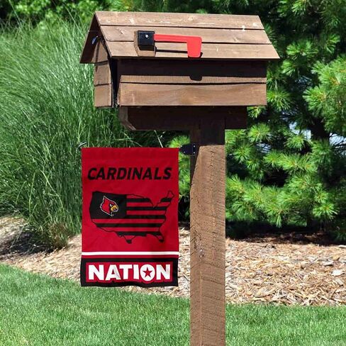 Louisville Cardinals Garden Banner Flag with USA Stars and Stripes Nation in Saudi Arabia