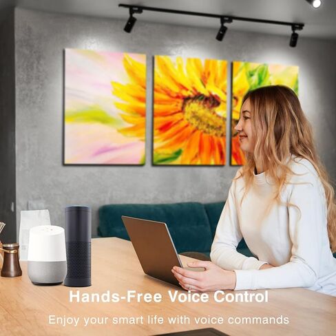 لمبة LED الذكية GU10 - 5 واط (ما يعادل 50 واط) لمبة تغيير اللون RGBCW - متوافقة مع Alexa وGoogle Assistant - 420LM - مزامنة الموسيقى متعددة الألوان GU10 LED Bulb 3 Pack in Saudi Arabia