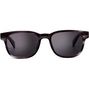 Peepers by PeeperSpecs Men's 18th Hole Bifocal Sunglasses Soft Square, Charcoal Horn, 1.50 + 1.5