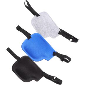 Eye Patch Pack of 3-3D Adjustable Eye Patch for Left Eye, Lazy Eye Patches for Adults and