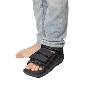 Pediatric Children’s Square Toe Post Op Shoe For Kids and Youth- HCPCS L3260- For Broken or Fractured Foot or Toe, Post Surgical, Soft Tissue Injury- Left or Right Foot