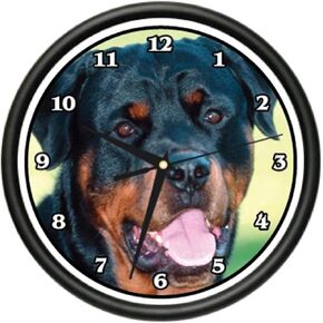 Rottweiler Wall Clock Dog Doggie pet Breed Gift