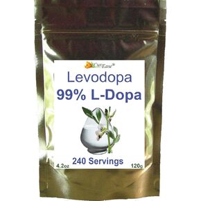 l-dopa Powder - 99% Mucuna Pruriens Extract - Natural Velvet bean - 2.4oz. - 240 Servings