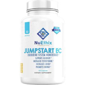 NuEthix Formulations Jumpstart EC, Endocrine System Homeostasis Dietary Supplement, 120 Capsules