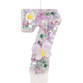 Birthday Candles Number 0, Purple and Green Themed Birthday Candles for Cake Topper Glitter Diamonds Happy Birthday Party Decorations Wedding Anniversary Celebration Supplies in Kuwait