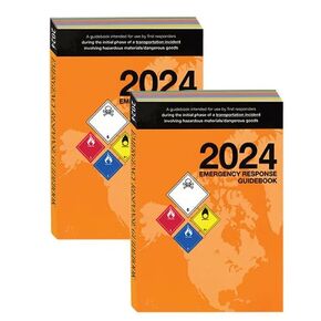 دليل الاستجابة لحالات الطوارئ (ERG) لعام 2024، مجلد عادي، حجم قياسي، 5½ بوصة × 7½ بوصة - عبوة من قطعتين