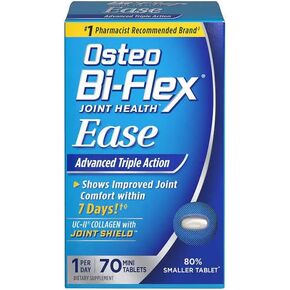 Osteo Bi Flex Ease Advanced Triple Action Joint Supplements, Mini-Tablets 70 Count Bundle, UC-II Collagen with Joint Shield