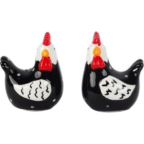 Chicken Salt and Pepper Shakers - Black in Saudi Arabia