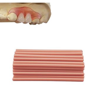 Fake Teeth-Gum Material for Making Temporary Partial or Full Denture,Tooth Fixing Kit for Improving Condident Smile (Light pink)