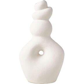 Elements Teracotta Twist Textured Stoneware Ceramic Vase, 7.48x4.41x13.39 Inch