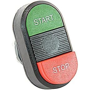 ABB MPD15-11B Double Pushbutton Operator, 22 mm, Momentary, Flush/Extended Operator