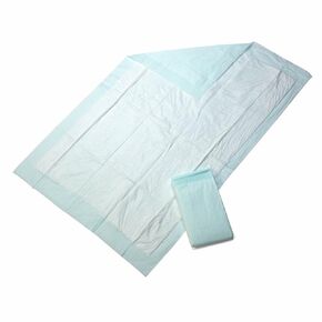 Medline Deluxe Fluff & Polymer Underpads, Super Absorbency, Quilted, 30x30 Inches, Green, Ultimate Protection for Beds, Floors, Furniture, Pets, 90 Count
