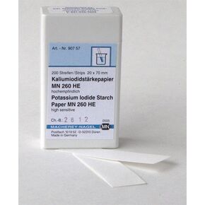 Macherey-Nagel, 90757, Potassium Iodide Starch Paper Mn 260 He Highly Sensitive Paper, Box of 200 Strips