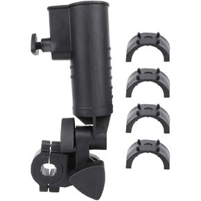 Golf Push Cart Umbrella Holder, Golf Umbrella Holder Golf Push Trolley Umbrella Support Stand Holder Umbrella Clip for Mobility Scooter, Stroller, Wheelchair, Beach Chair