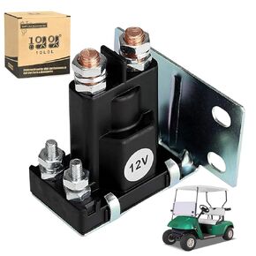 10L0L 12V 4 Terminal Solenoid Relay for EZGO TXT Marathon Gas Golf Cart 1979-1994, Replace OEM 16542-G1 16542G1 1133