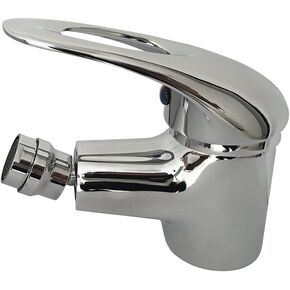 Toilet Bidet Faucet with Hot & Cold Water Brass Bathroom Single Hole Sink Mixer Tap, Chrome